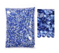 Blinginbox Hotfix Rhinestones Bulk for Crafts, 14400Pcs Glass Flatback Rhinestones Hot Fix Gems for Clothes DIY Decoration (Sapphire, SS16)