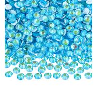 Blinginbox Hotfix Rhinestones for Bedazzling,Diamonds for Crafts Nails Clothes Face Makeup DIY Decoration 4mm 0.15inches 1440pieces SS16 Sparkle Sky Blue