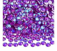 Blinginbox Hotfix Rhinestones for Bedazzling,Diamonds for Crafts Nails Clothes Face Makeup DIY Decoration 4mm 0.15inches 1440pieces SS16 Sparkle Dk.Amethyst