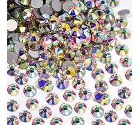 Blinginbox Non Hotfix Glass Rhinestones for DIY Crafts Phone Shoes, Wedding Decoration 1440pcs (3.8-4.0mm) SS16 Crystal AB
