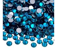 Blinginbox Peacock Blue SS6 Flatback Rhinestones for Crafts Nail Art Decoration Sequins for Crafting Bedazzling kit Diamante Tooth gems Christmas Baubles 0.07inches 1440PCS