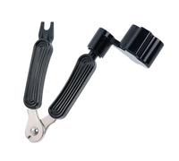 BlingKingdom Guitar Maintenance tool, 3 in 1 Guitar Restringer String Winder Bridge Pin Puller and Cutter, Repairs Accessories for Faster Restringing Various String Instruments (Black)