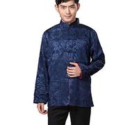 BLINGLAND Chinese Traditional Uniform Top Kungfu Shirt for Men - - M