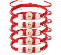 BlingNook 2025 New Year of Snake Red String Bracelet, Adjustable Chinese Zodiac Animal Good Luck Braided Bracelet Lucky Snake Feng Shui Red Rope Corded Bracelets Jewelry for Women Men, Adjustable