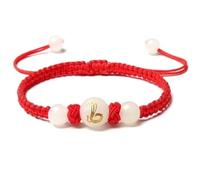 BlingNook 2025 New Year of Snake Red String Bracelet, Adjustable Chinese Zodiac Animal Good Luck Braided Bracelet Lucky Snake Feng Shui Red Rope Corded Bracelets Jewelry for Women Men, Adjustable