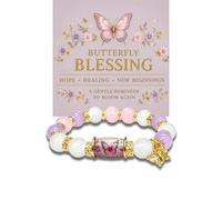 BlingNook 2026 Limited Edition Hummingbird Blessing Bracelet, Birds Bracelet Pink Purple Multicolor Beads Elastic Stretch Design Blessed Bracelets for Women Elastic Stone Beaded Jewelry