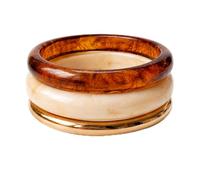 BlingNook Chunky Resin Bangle Bracelets for Women, Trendy Acrylic Exaggerated Wide Geometric Bangle Set Thick Statement Jewelry