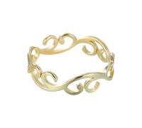 BlingNook Gold Rings For Women, Trendy Silver Stainless Steel Ring Cloud Form Stackable Elegant Non Tarnish Queen Fortune Engagement Couples Jewelry Promise Gift, Stainless Steel, No Gemstone