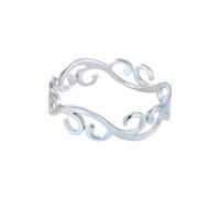 BlingNook Gold Rings For Women, Trendy Silver Stainless Steel Ring Cloud Form Stackable Elegant Non Tarnish Queen Fortune Engagement Couples Jewelry Promise Gift, Stainless Steel, No Gemstone