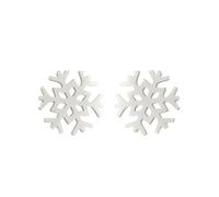BlingNuts Deer Gingerbread Man Snowflake Stud Earrings for Women Stainless Steel Christmas Winter Earrings, F, Stainless Steel, No Gemstone