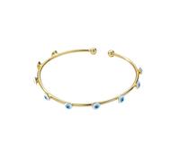 BlingNuts Fatima Hamsa Hand Evil Eye Bracelets for Women Good Luck Cuff Wrap Bangle Protection Bracelet, F, Stainless Steel, no gemstone