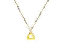 BlingNuts Gold Zodiac Sign Necklace Horoscope Constellation Astrology Charm Pendant Necklace for Birthday Christmas Anniversary, F, Stainless Steel, No Gemstone