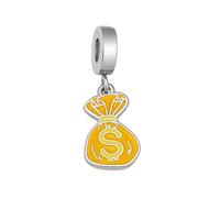 BlingNuts Lucky Dangle for Birthday Mom I Love Money Charm Compatible with Pandora Charms Bracelets Gifts