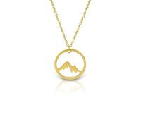 BlingNuts Minimalist Mountain Peak Necklace for Women Mountain Pendants Necklace Jewelry Climbing Nature Outdoor Lovers Gifts, F, Stainless Steel, No Gemstone