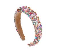 Blings Wide Hairs Hoops - Crystal Headbands for Women | Crystal Fashion Headpiece Headband | Sparkly Wide Hair Hoop | Fashion Gemstone Headband | Embellished Headpiece for Women Girls Daily Wear