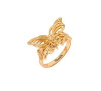 BlingSparkle Custom Name Ring Name Rings Personalized with Butterfly Gold-Plated Unisex Name Rings Customized Name Plate Rings Jewelry Gifts for Women