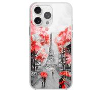 Blingy's for iPhone 16 Pro Case, Pretty Eiffel Tower Style Cute Paris Scenic Landscape Painting Art Design Soft TPU Protective Case (6.3 inch) (Pretty Paris) Multicolor