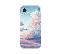 Blingy's for iPhone 17 Air Case, Cute Sky with Clouds Pattern Scenic Nature Landscape Design Soft TPU Protective Case 6.6 inch (Cloudy Skies)