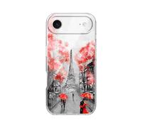 Blingy's for iPhone 17 Air Case, Pretty Eiffel Tower Style Cute Paris Scenic Landscape Painting Art Design Soft TPU Protective Case 6.6 inch (Pretty Paris)