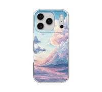 Blingy's for iPhone 17 Pro Case, Cute Sky with Clouds Pattern Scenic Nature Landscape Design Soft TPU Protective Case 6.3 inch (Cloudy Skies)
