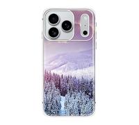 Blingy's for iPhone 17 Pro Case, Snow Mountain Pattern Cool Scenic Landscape Nature Design Transparent Soft TPU Protective Clear Case 6.3 inch (Snow Mountain)