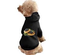 Blinis Black Caviar Dog Hoodie Pet Sweatshirt 2XL | Comfort Winter Clothes Warm Cat Outfit
