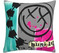 Blink 182 3d Cushion Covers 45 X 45 Cm Square Throw Pillowcases For Sofa Bedroom With Invisible Zipper 18 X 18 Inch Sets Of 1