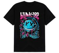 Blink-182 Band Punk Music Mens T-Shirt Casual Cotton Unisex Black Tees Tops XL