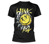Blink 182 Big Smile - Maglietta con Grafica nera, Colore 12(XX-Large)