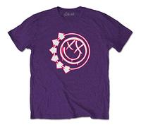 Blink-182 - Blink-182 Unisex Tee: Six Arrow Smiley - Large - Purple