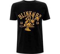 Blink 182 'College Mascot LA CA' Men T Shirt t Shirts Men Black