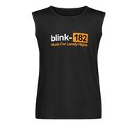 Blink-182 Lonely Nights Vest Tank T-Shirt Graphic Mens Black Top Unisex Sleeveless Tee XXL