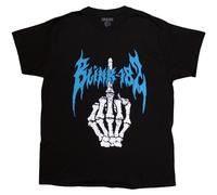Blink 182 Men's Bone Finger T-Shirt in Black | Size: Medium Blink 182 Black M