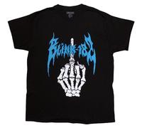 Blink 182 Men's Bone Finger T-Shirt in Black | Size: Small Blink 182 Black S