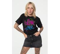 Blink 182 Neon Distressed Band Logo T-Shirt in Black | Size: Medium Blink 182 Black M