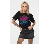 Blink 182 Neon Distressed Band Logo T-Shirt in Black | Size: Small Blink 182 Black S