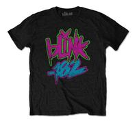 Blink-182 Neon Logo Official Tee T-Shirt Mens Unisex (Large)