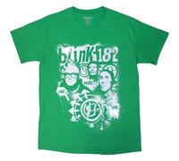 Blink 182 One More Time Spray Paint T-Shirt in Green | Size: Large Blink 182 Green L