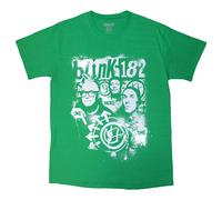 Blink 182 One More Time Spray Paint T-Shirt in Green | Size: Small Blink 182 Green S