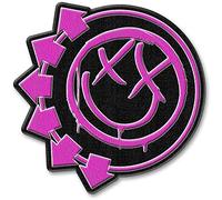 Blink 182 - Pink Neon Six Arrows Smiley [WOVEN PATCH]