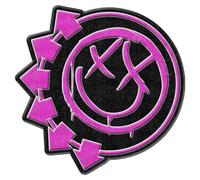 Blink 182 - Pink Neon Six Arrows Smiley [WOVEN PATCH]