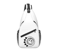 Blink 182 Punk Smile Chest Bag Men Sling Crossbody Backpack Chest Bag Traveling Hiking Daypack Shoulder Bag