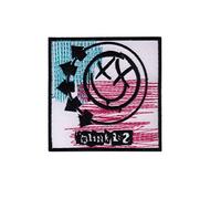 Blink 182 Smiley Color Round Patch Badge Embroidered Iron on Applique Souvenir Accessory