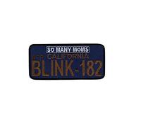 Blink 182 Smiley Patch Badge Embroidered Iron on Applique Souvenir Accessory