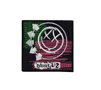 Blink 182 Smiley Smilie Patch Badge Embroidered Iron on Applique Souvenir Accessory