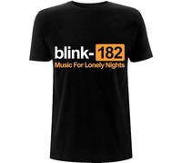 Blink-182 T Shirt Lonely Nights Band Logo Official Mens Black XL