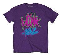 Blink-182 - T-Shirt # Xxl Unisex Purple # Neon Logo