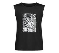 Blink-182 Vest Tank T-Shirt Graphic Mens Black Top Unisex Sleeveless Tee M
