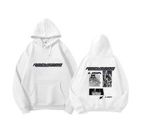 BLINK Concert Album Rockstar Hoodie K-pop LI-SA Support Printed Merch Sweatshirt Cotton Shirts(White,M)