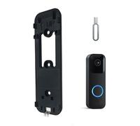 Blink Doorbell Back Plate with 3 Holes, Blink Doorbell Mount, Upgrade Blink Doorbell Backplate Replacement, Blink Doorbell Accessories, Blink Doorbell Mounting Plate (1, Black)